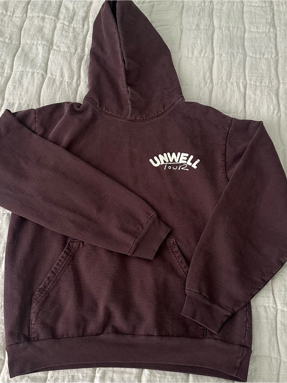 Unwell Tour Alex Cooper Call Her Daddy Pullover Hood - Brown Med